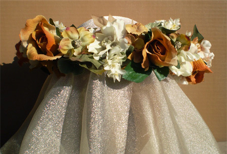 October Bride Faerie Head Wreath