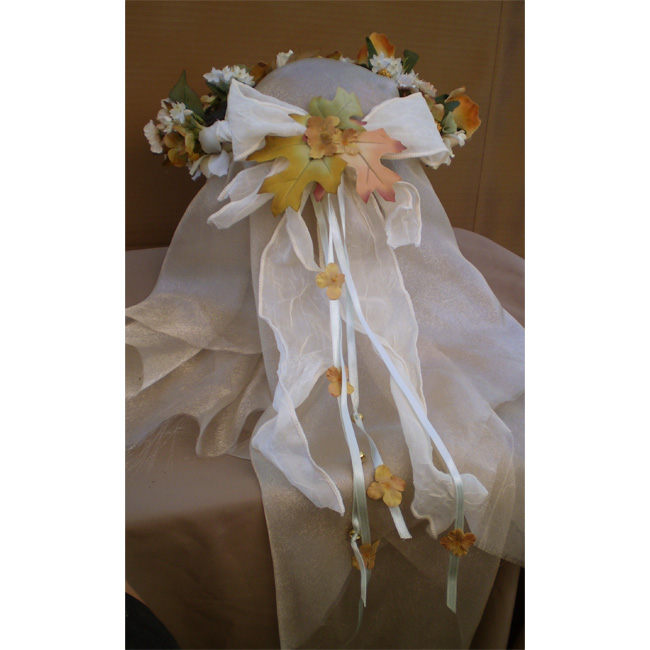 SOLD-October Bride Faerie Head Wreath