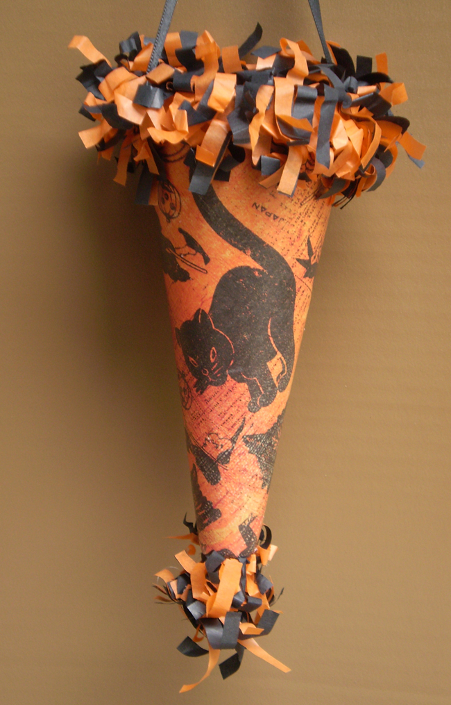 Sold-Orange and Black Cone